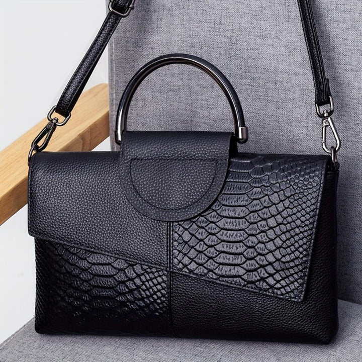 Cassandra | Sac à Main avec Motif de Crocodile Opulent