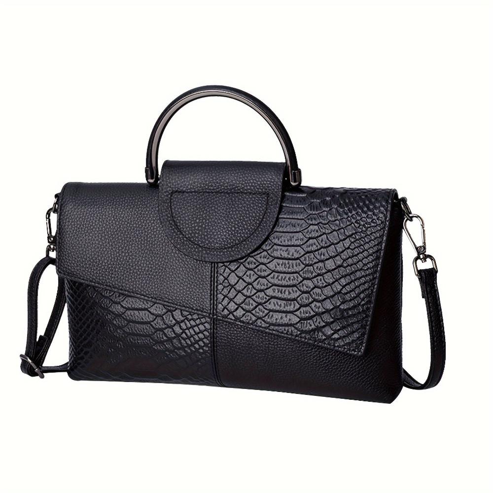 Cassandra | Sac à Main avec Motif de Crocodile Opulent