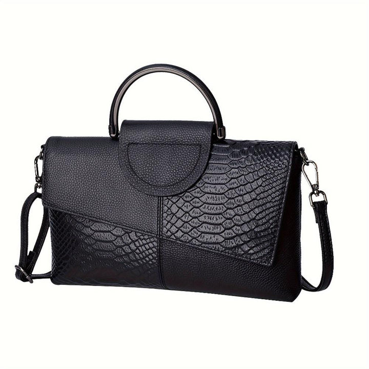 Cassandra | Sac à Main avec Motif de Crocodile Opulent