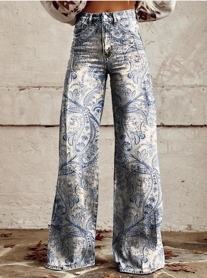 Azly - Pantalon floral décontracté et élégant